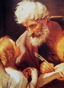 Guido Reni St Matthew and the angel painting